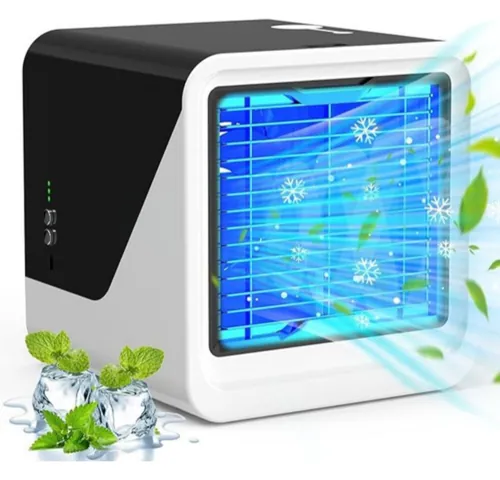 Portable Air Conditioner Small Personal Air Cooler 3 in 1 Air Conditioners, Compact Evaporative Cooler Air Humidifier, 3 Wind Speed Desktop Air Conditioner Fan, Suitable for Home & Office [Energy Class A++]