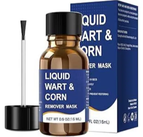 Plantar Wart Remover for Feet & Hands - Fast Acting Liquid Treatment for Common & Flat Warts, Corns & Calluses | 0.5FL OZ (15mL)