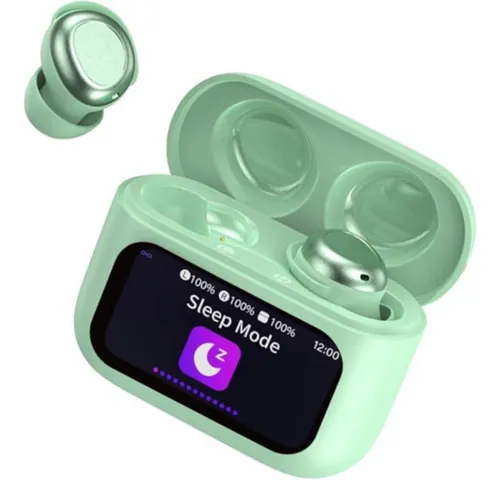 ZYHKON Bluetooth Headphones, Mini Bluetooth Earbuds with Immersive HiFi Stereo, In Ear Sleep Headphones with Noise Cancelling, Sleep Mode, IPX7 Waterproof, Green